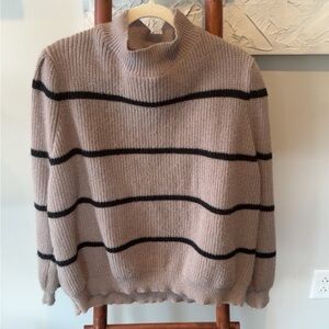 Striped Tan Sweater